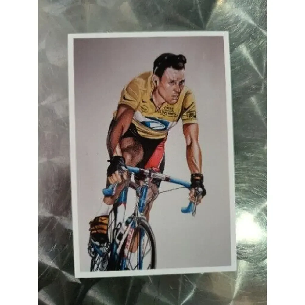 Postcard Lance Armstrong by Daniel Tearle Players Authentic Direct #847/20000